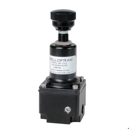 Bellofram Precision Controls Pressure Regulator, Submini, Non-Relieving, T92 Series, 0-60 PSIG, 1/16in Port 960-543-002